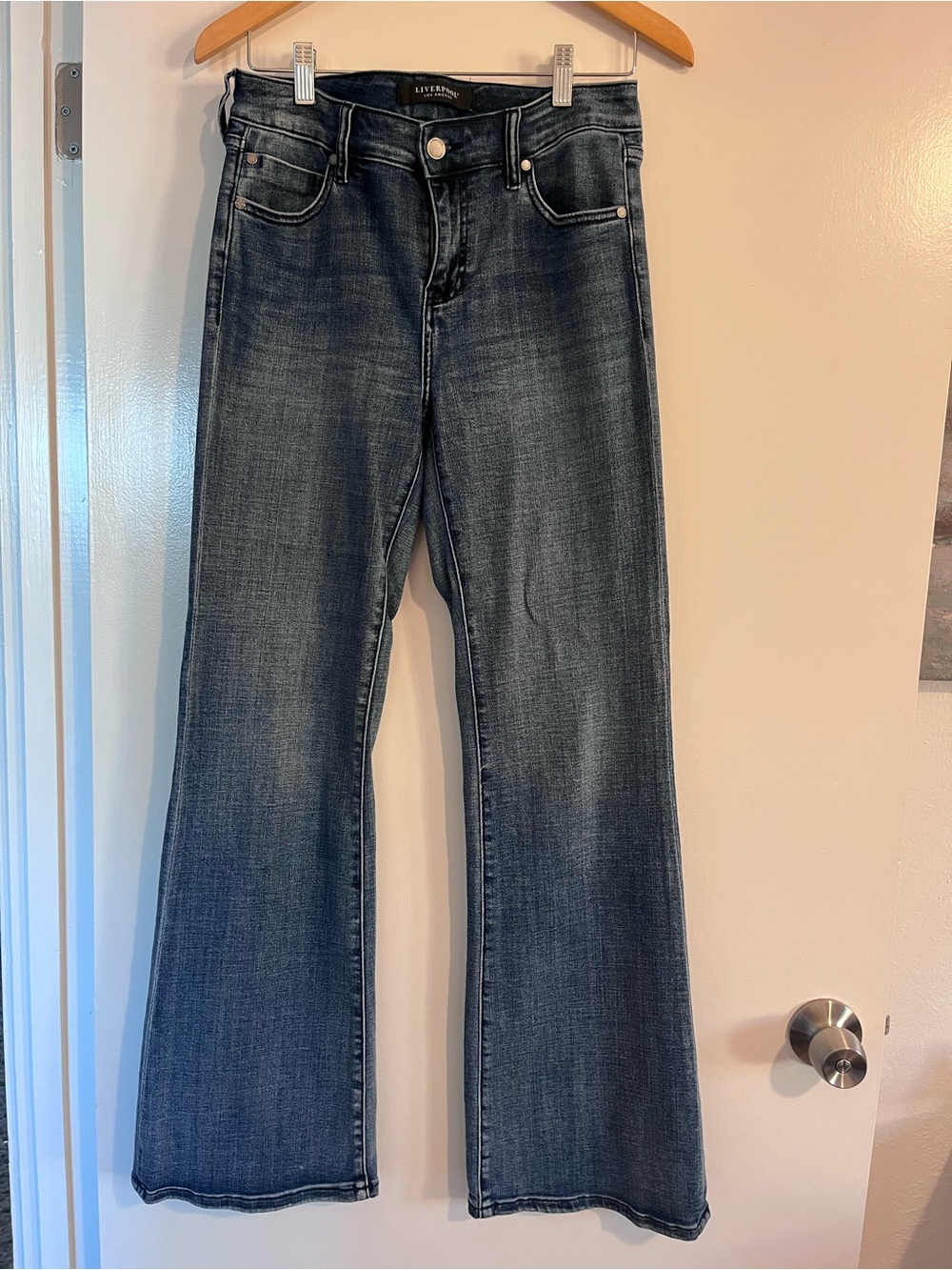Liverpool Dark Blue Flare Jeans